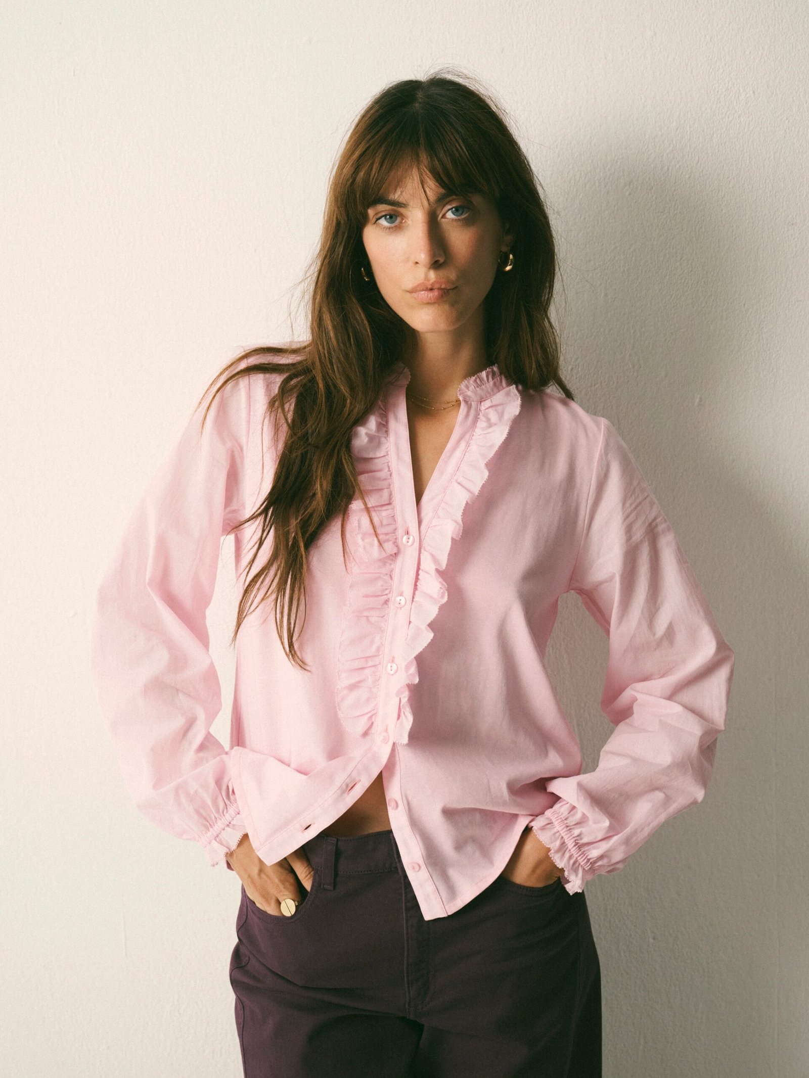 Sian cotton shirt - Pink