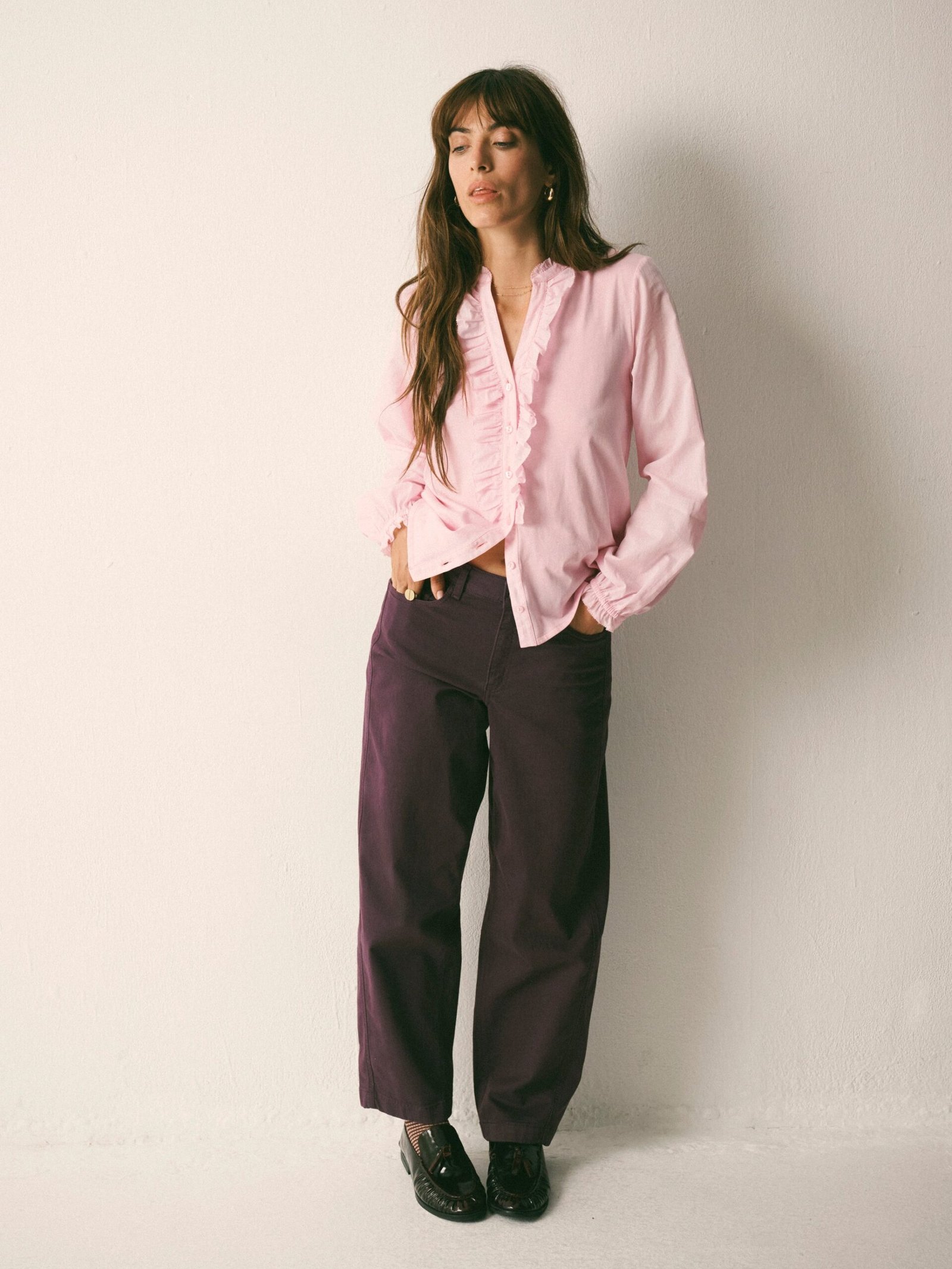 Sian cotton shirt - Pink - Image 3