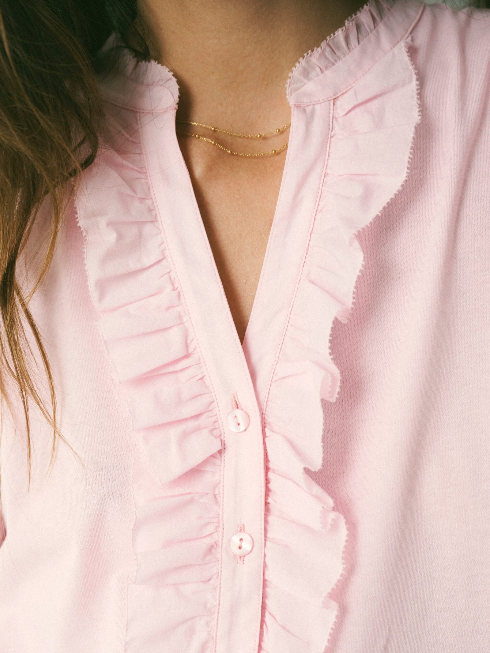Sian cotton shirt - Pink - Image 6