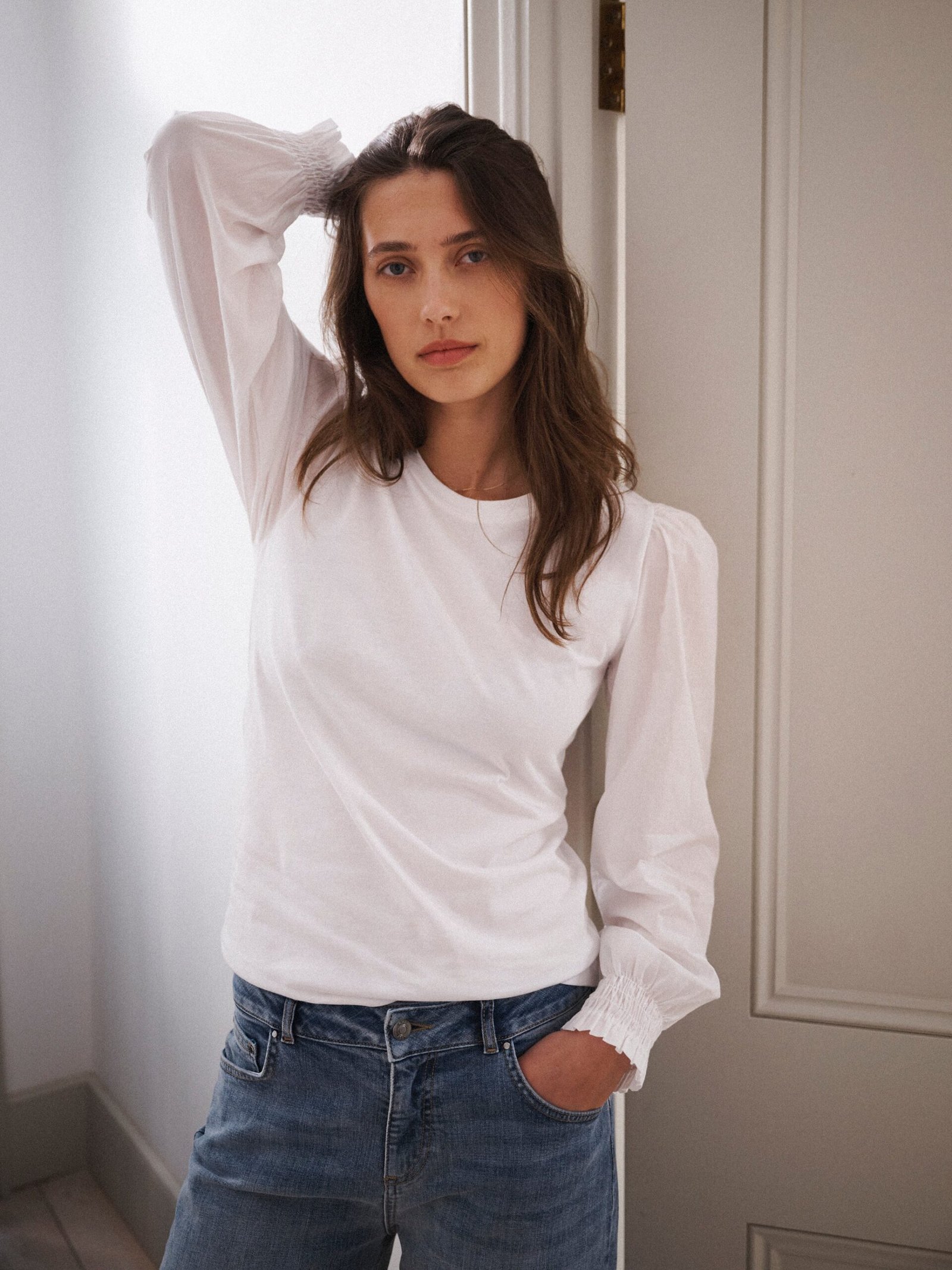 Teddy cotton crew neck t-shirt - White - Image 6
