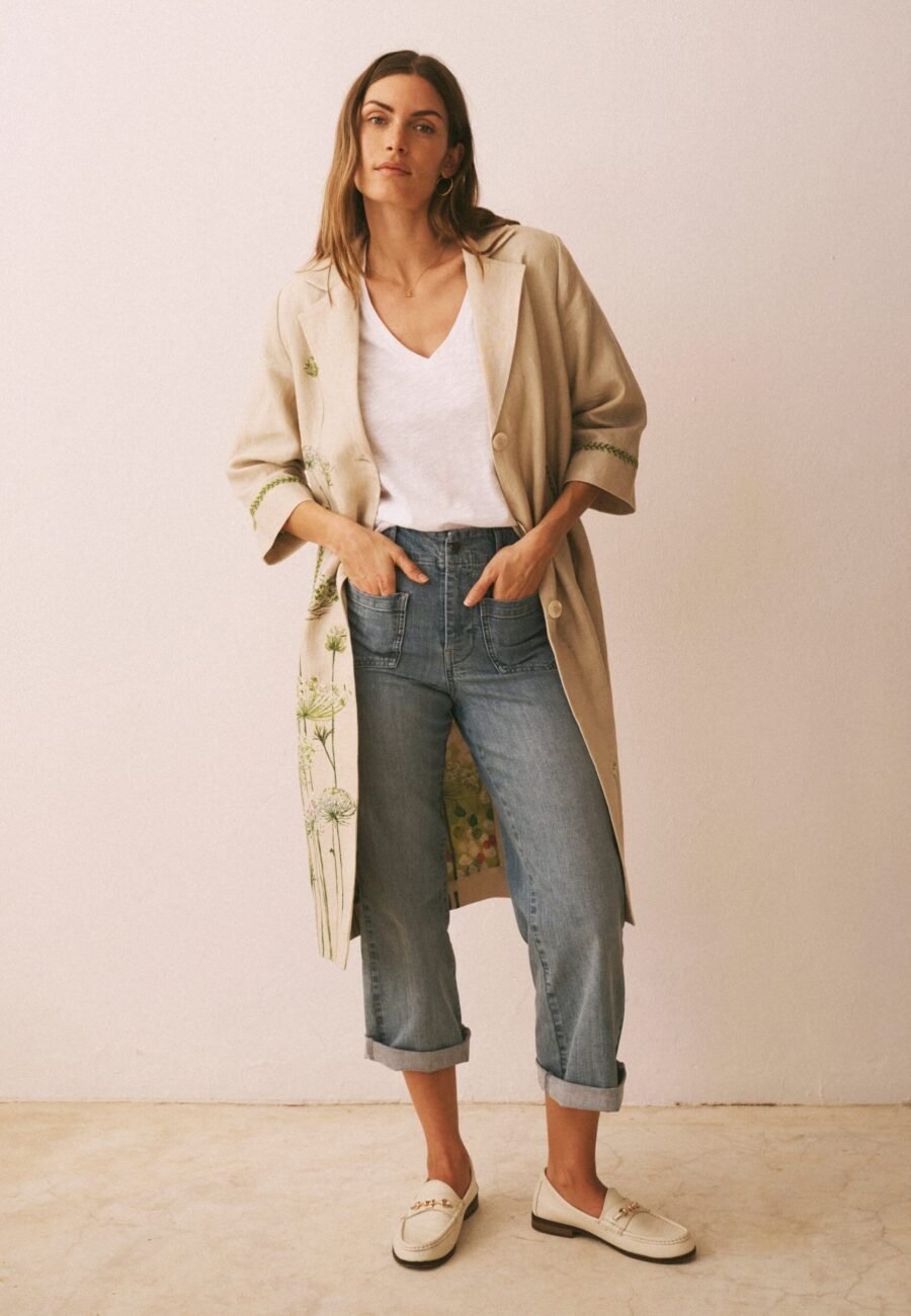 Casey denim crop jean - Light wash