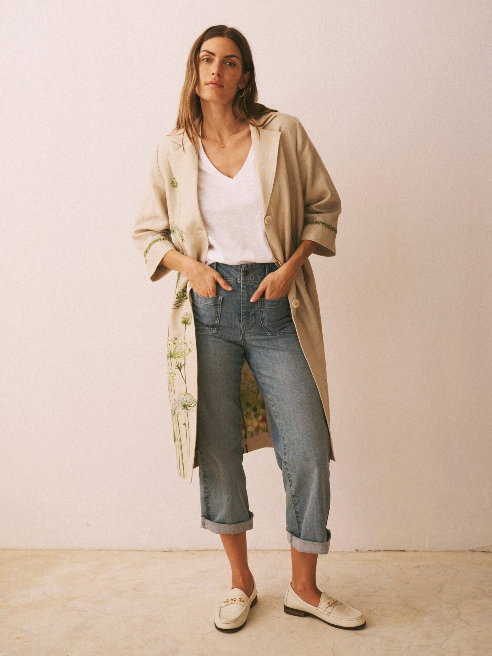 Casey denim crop jean - Light wash