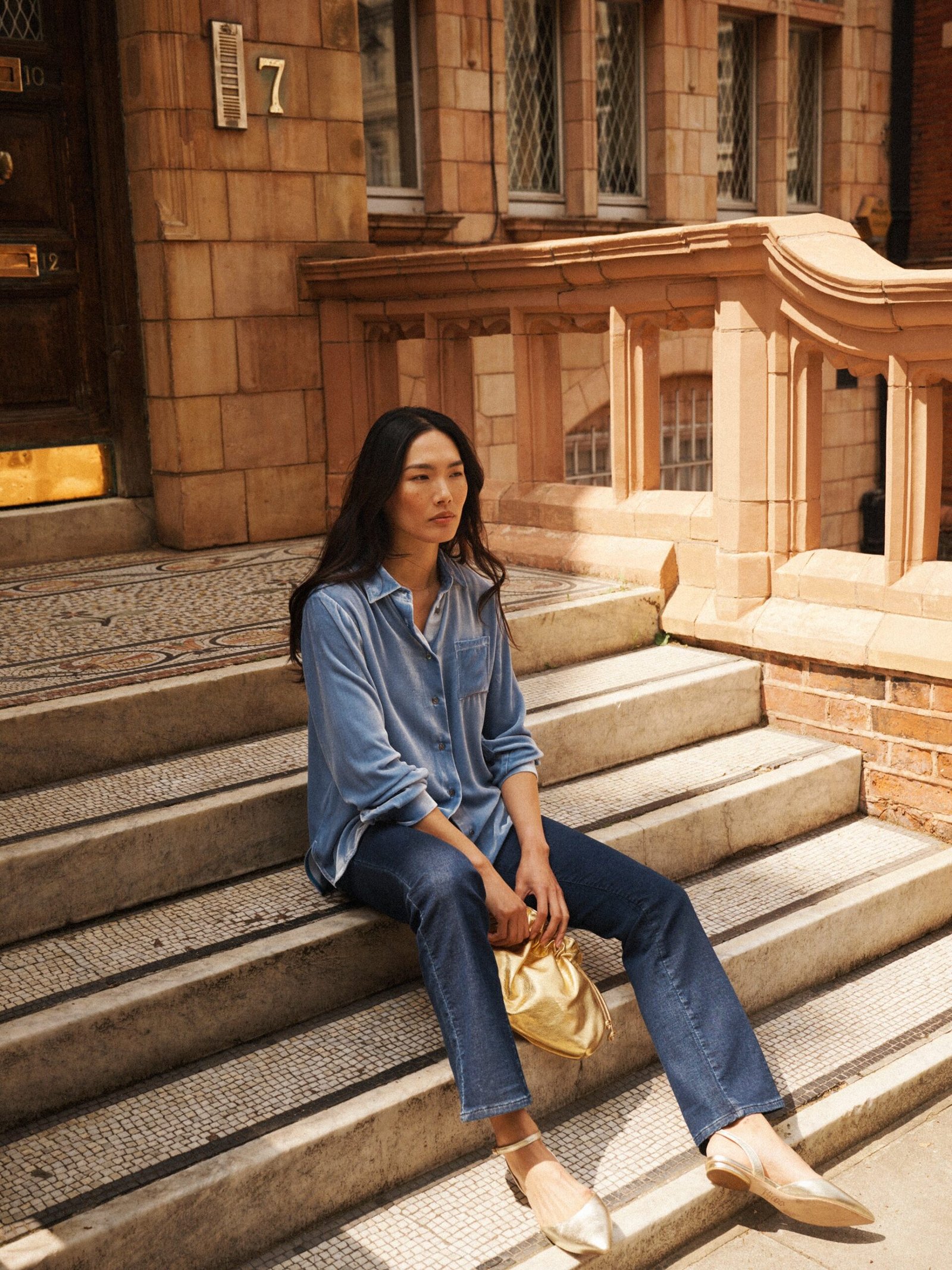 Ava denim pull on bootcut jean - Dark Wash - Image 3