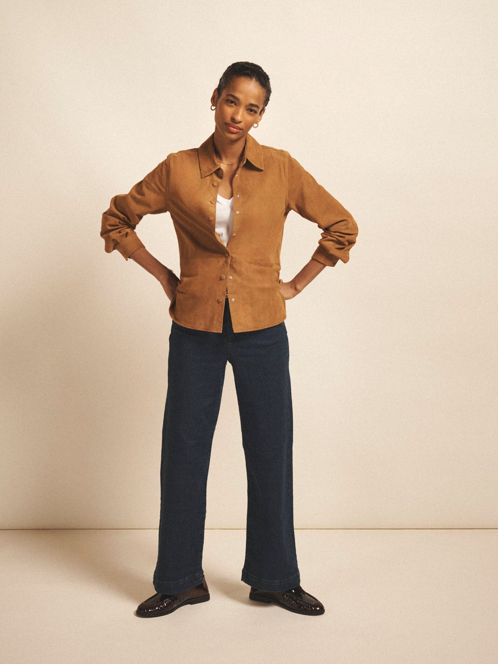 Ash denim wide leg jean - Dark Wash - Image 2