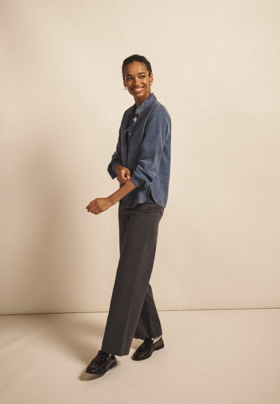 Ash cotton full length jean - Soft Grey