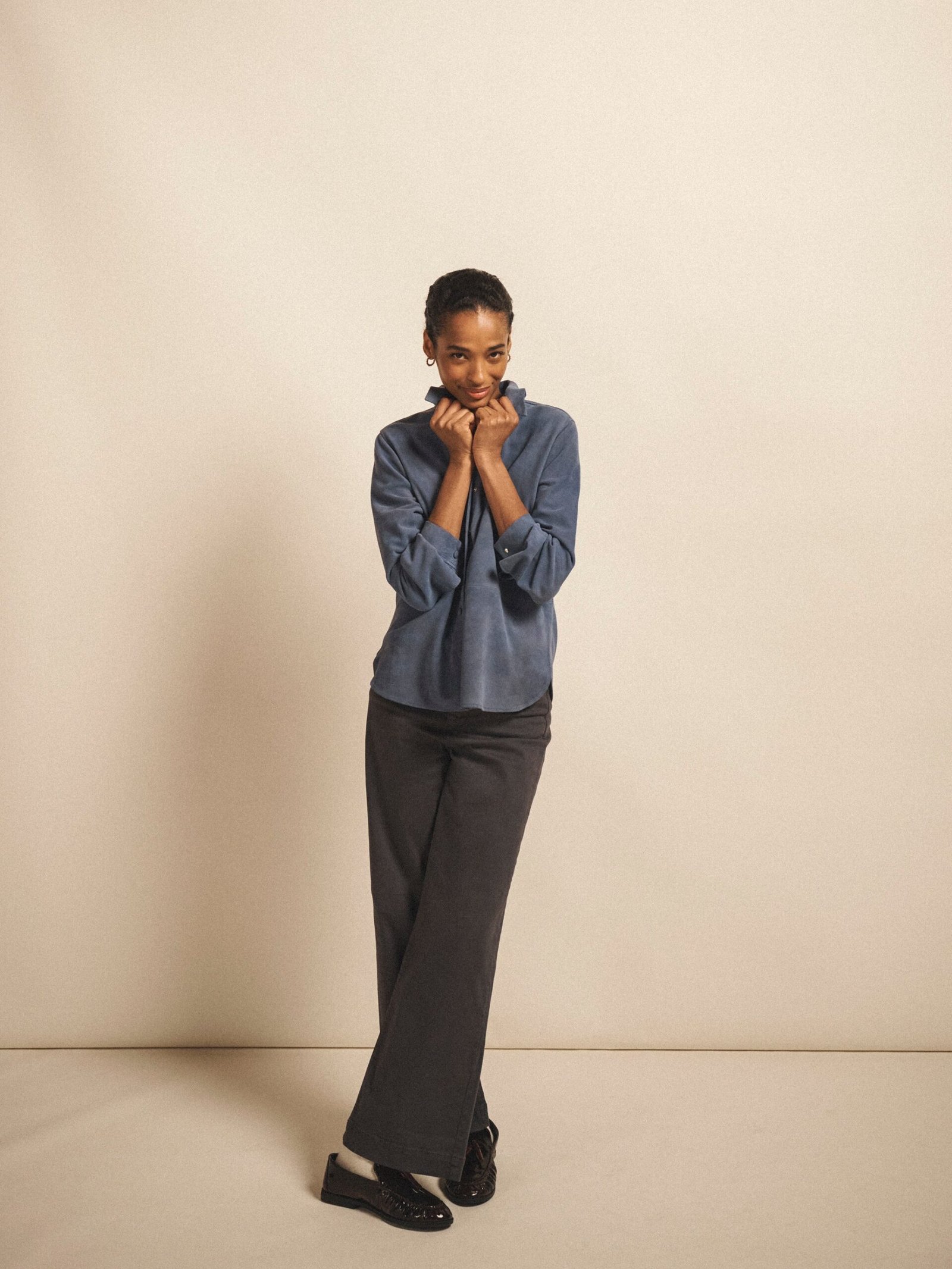 Ash cotton full length jean - Soft Grey - Image 3