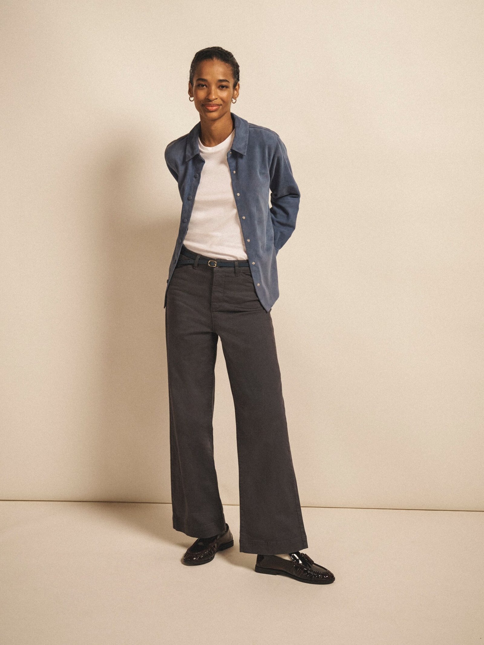 Ash cotton full length jean - Soft Grey - Image 2