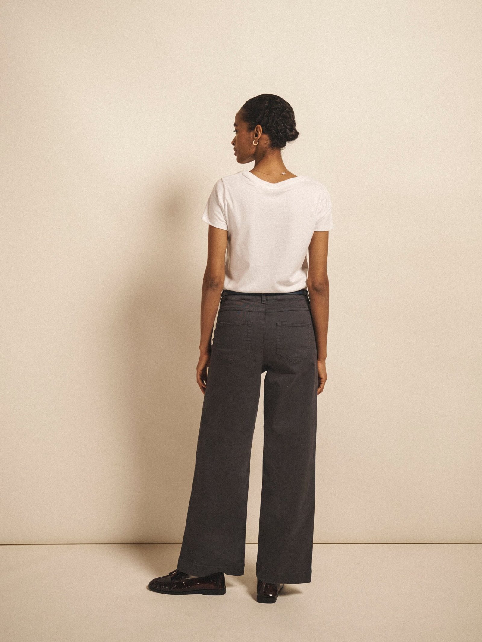 Ash cotton full length jean - Soft Grey - Image 4