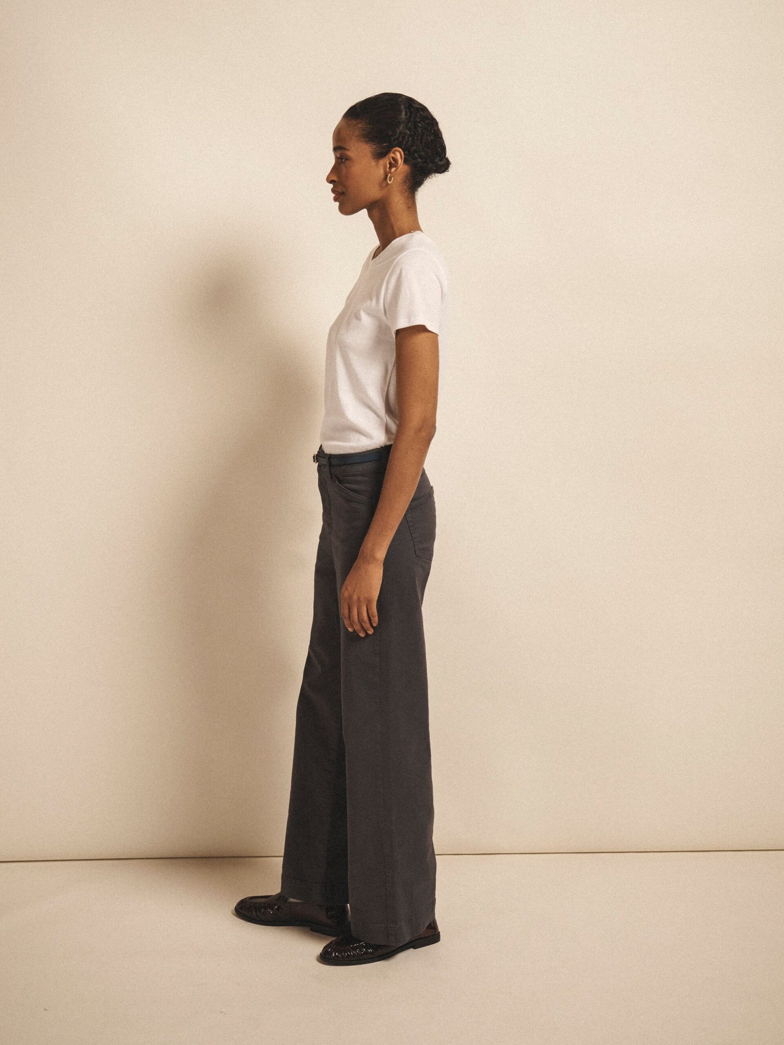 Ash cotton full length jean - Soft Grey - Image 5