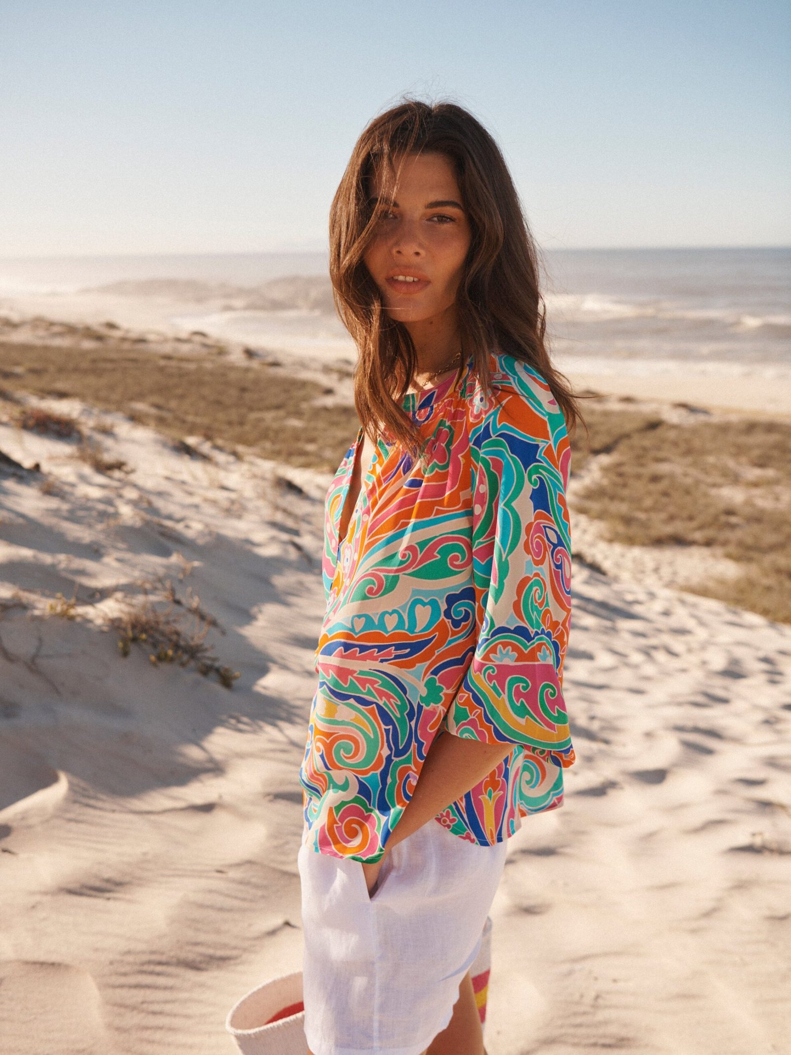 Lara silk pop paisley shirt - Image 4