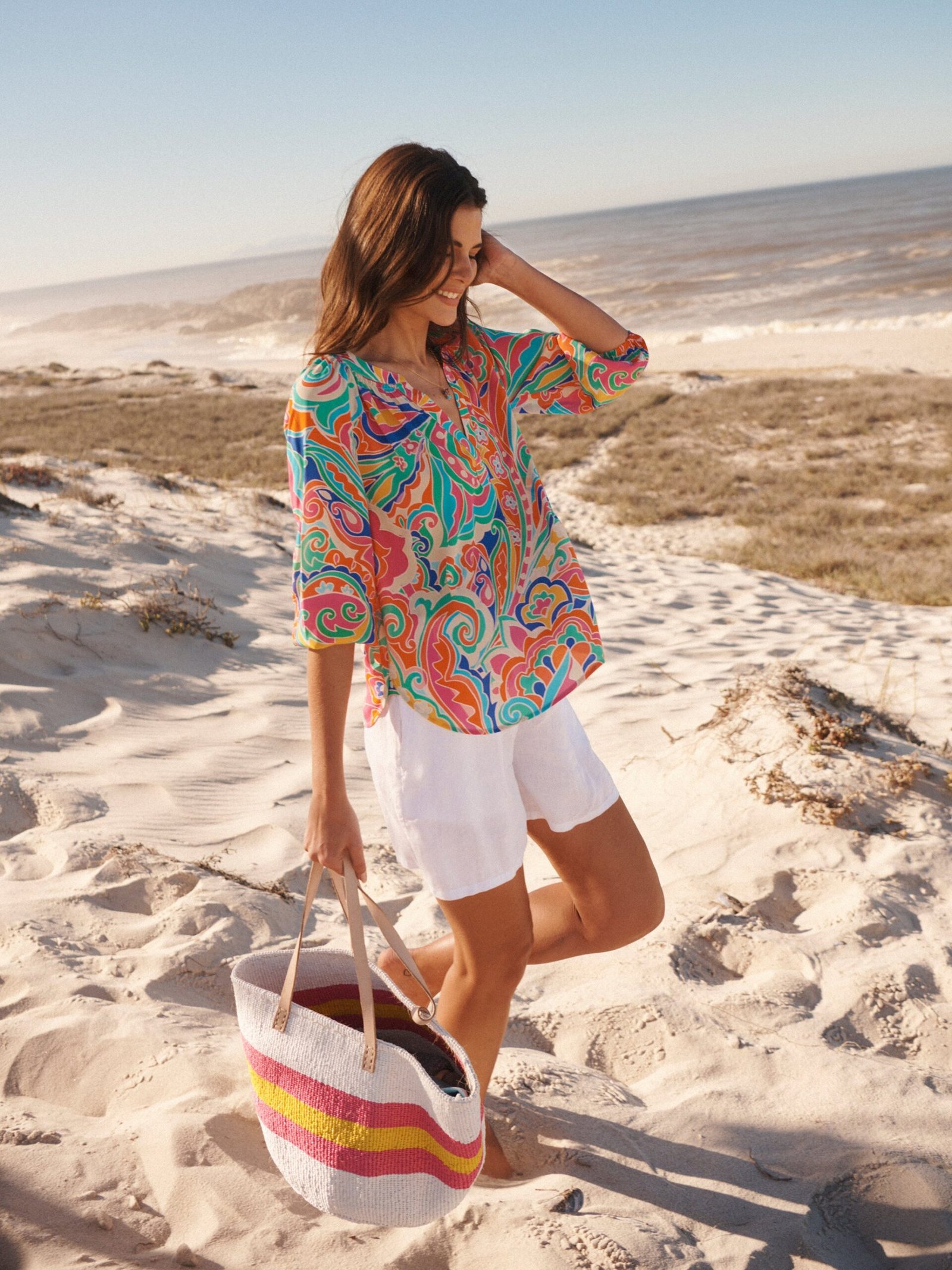Lara silk pop paisley shirt - Image 6