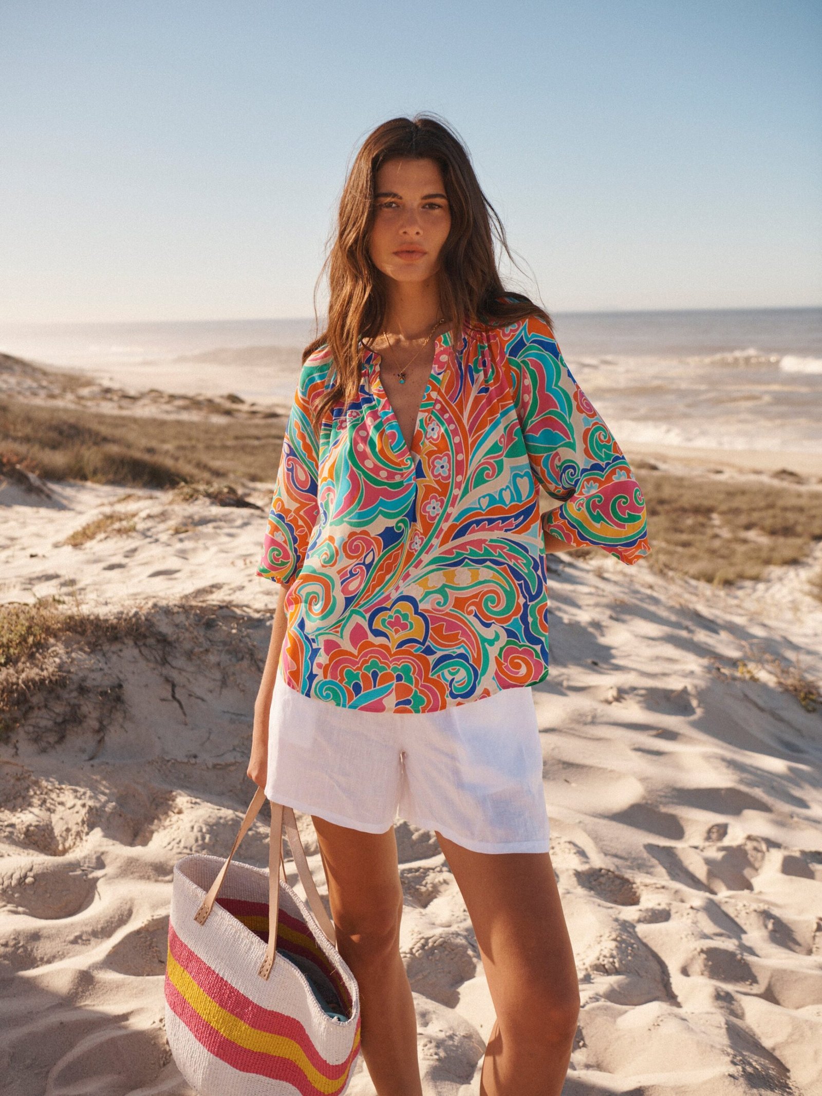 Lara silk pop paisley shirt - Image 7