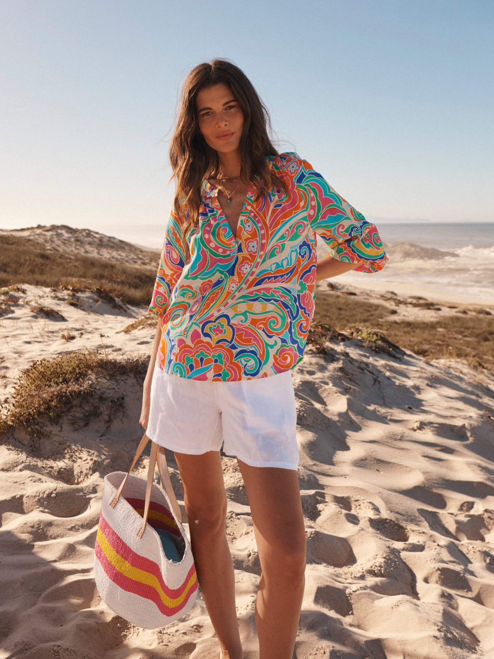 Lara silk pop paisley shirt - Image 8