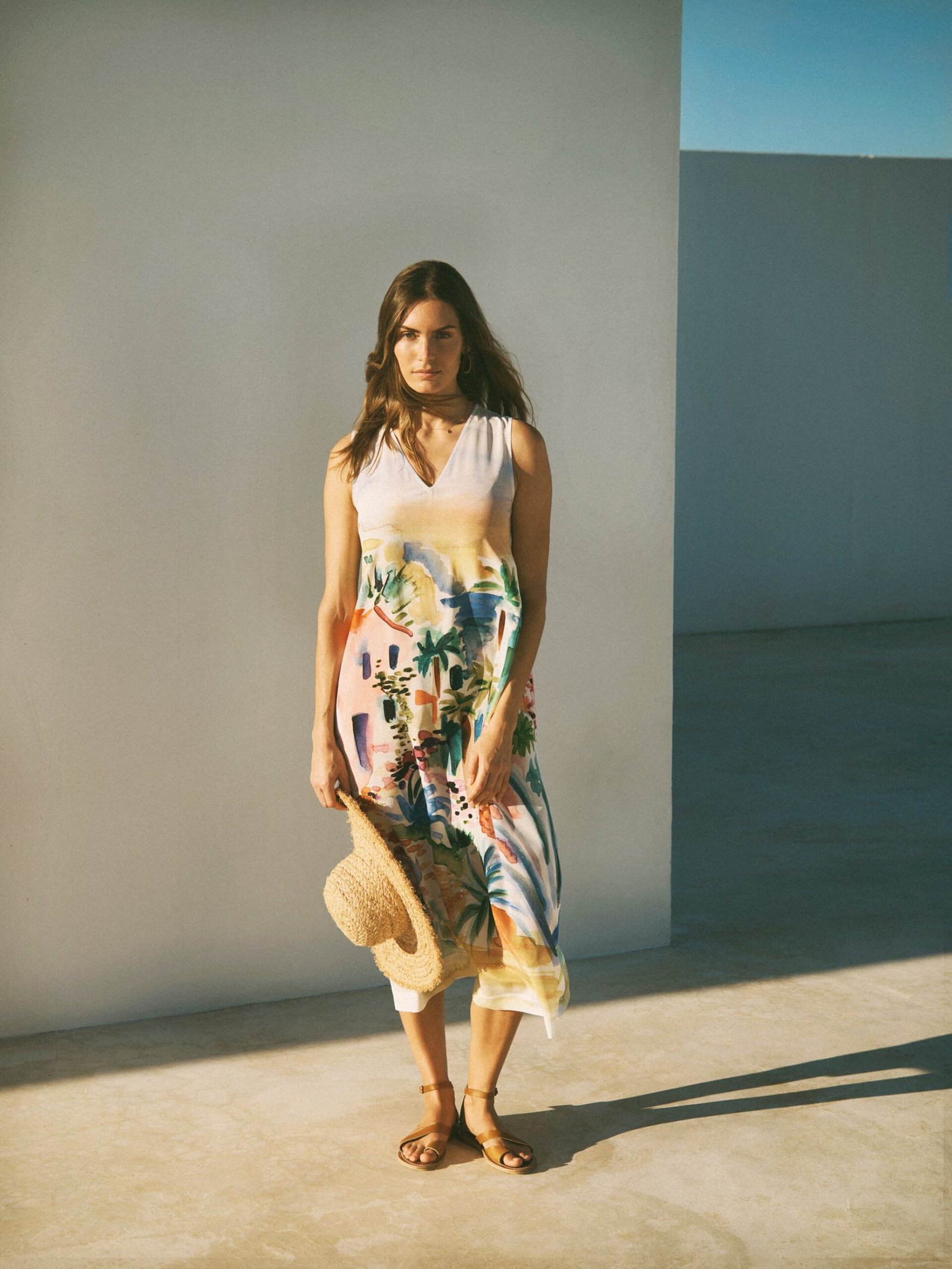 Madeline silk scenic print maxi dress - Image 10