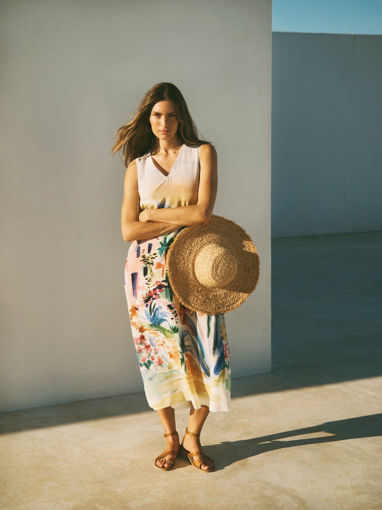 Madeline silk scenic print maxi dress - Image 11