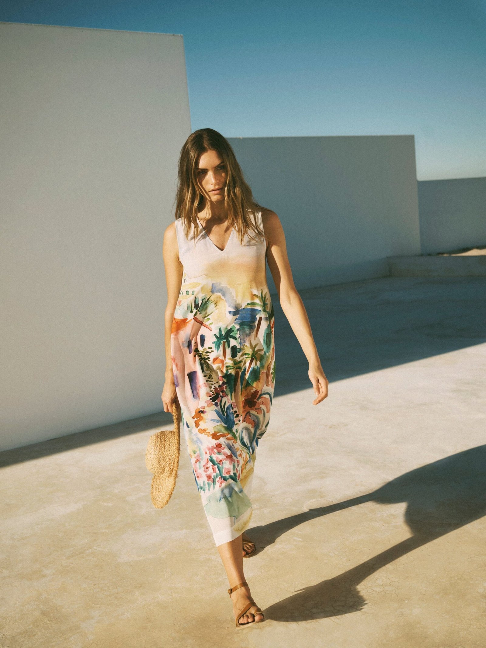 Madeline silk scenic print maxi dress - Image 2