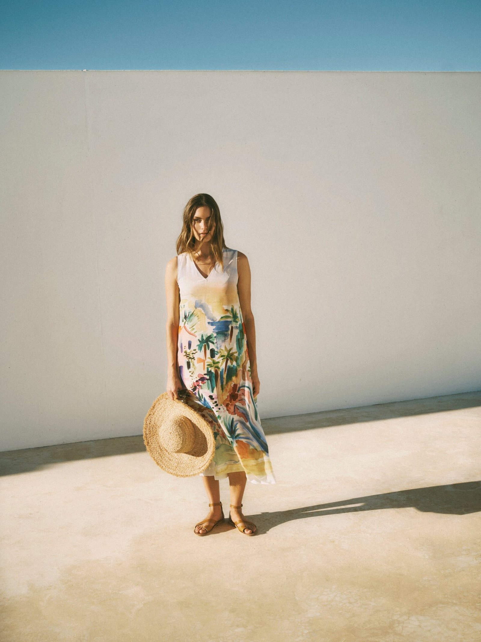 Madeline silk scenic print maxi dress - Image 3