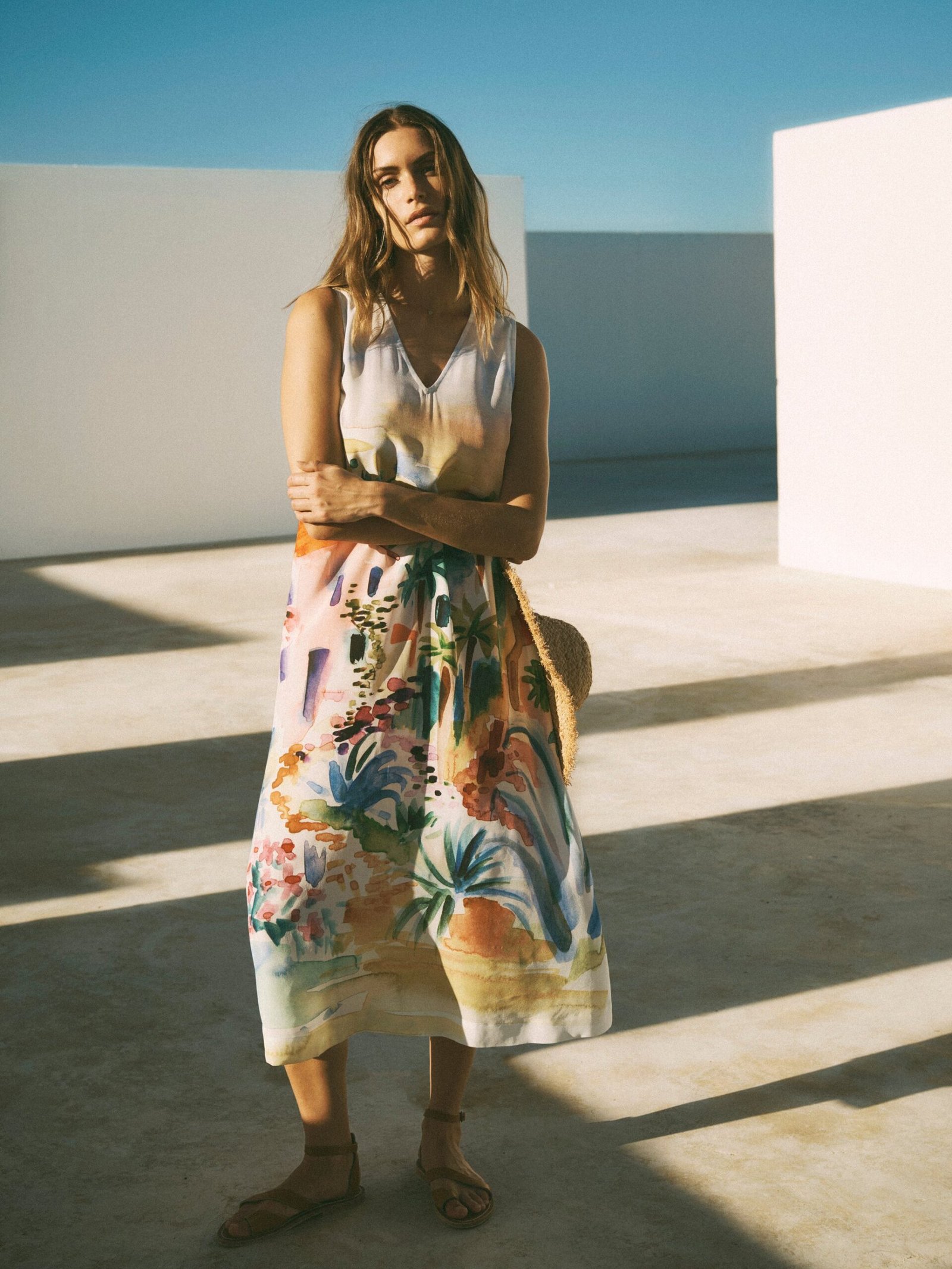 Madeline silk scenic print maxi dress - Image 5
