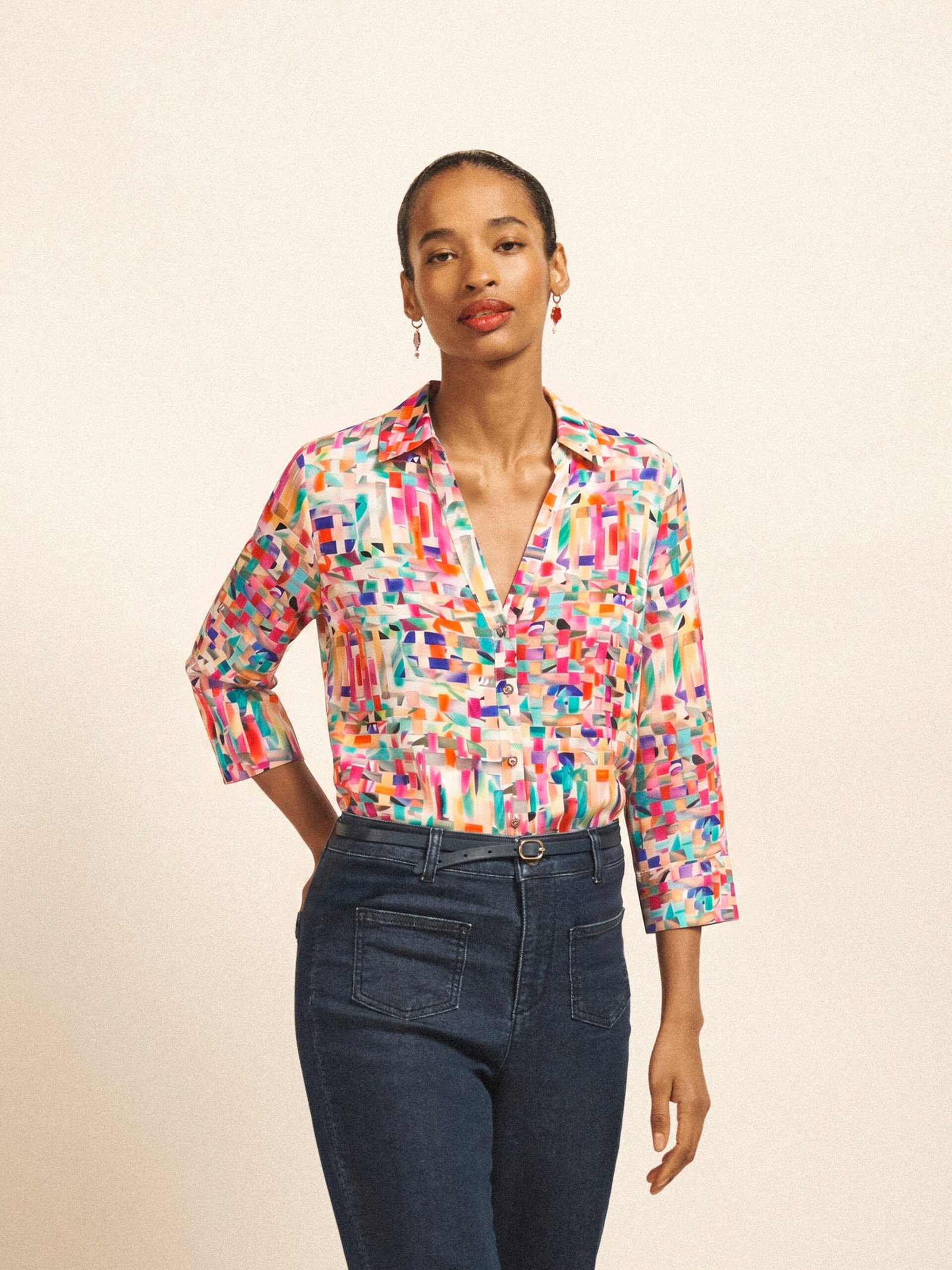 Opal bright ribbon print shirt - Image 2