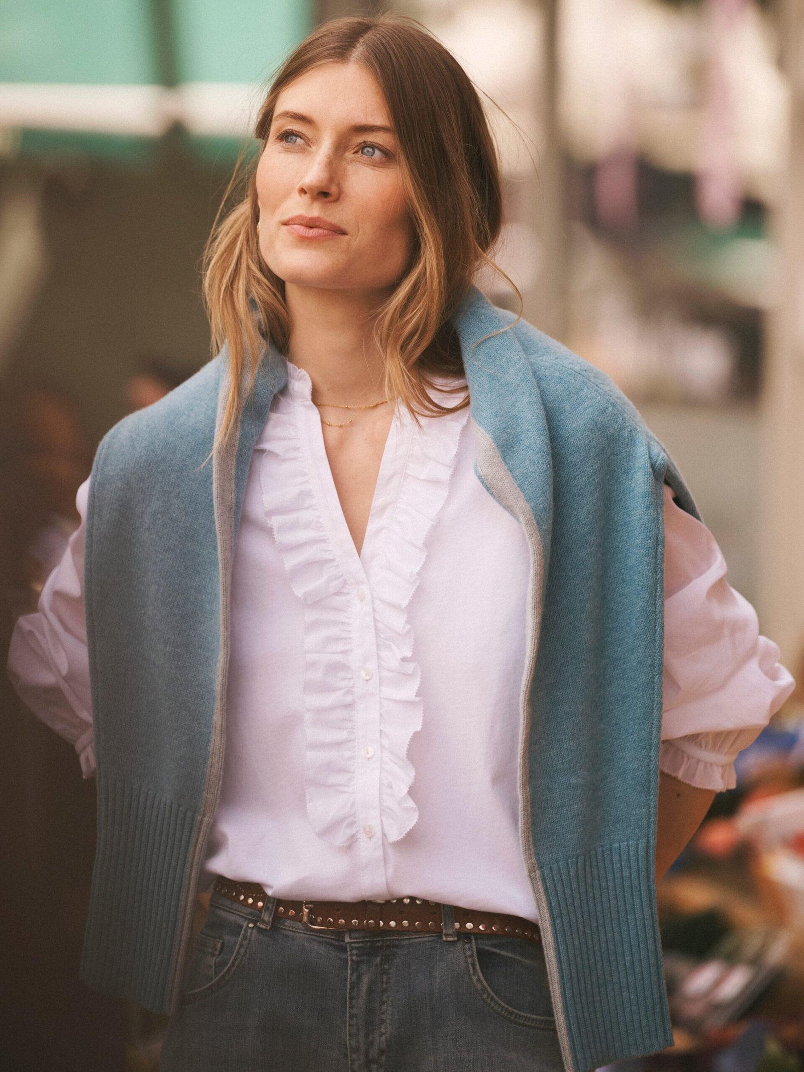 Sian cotton shirt - White - Image 4