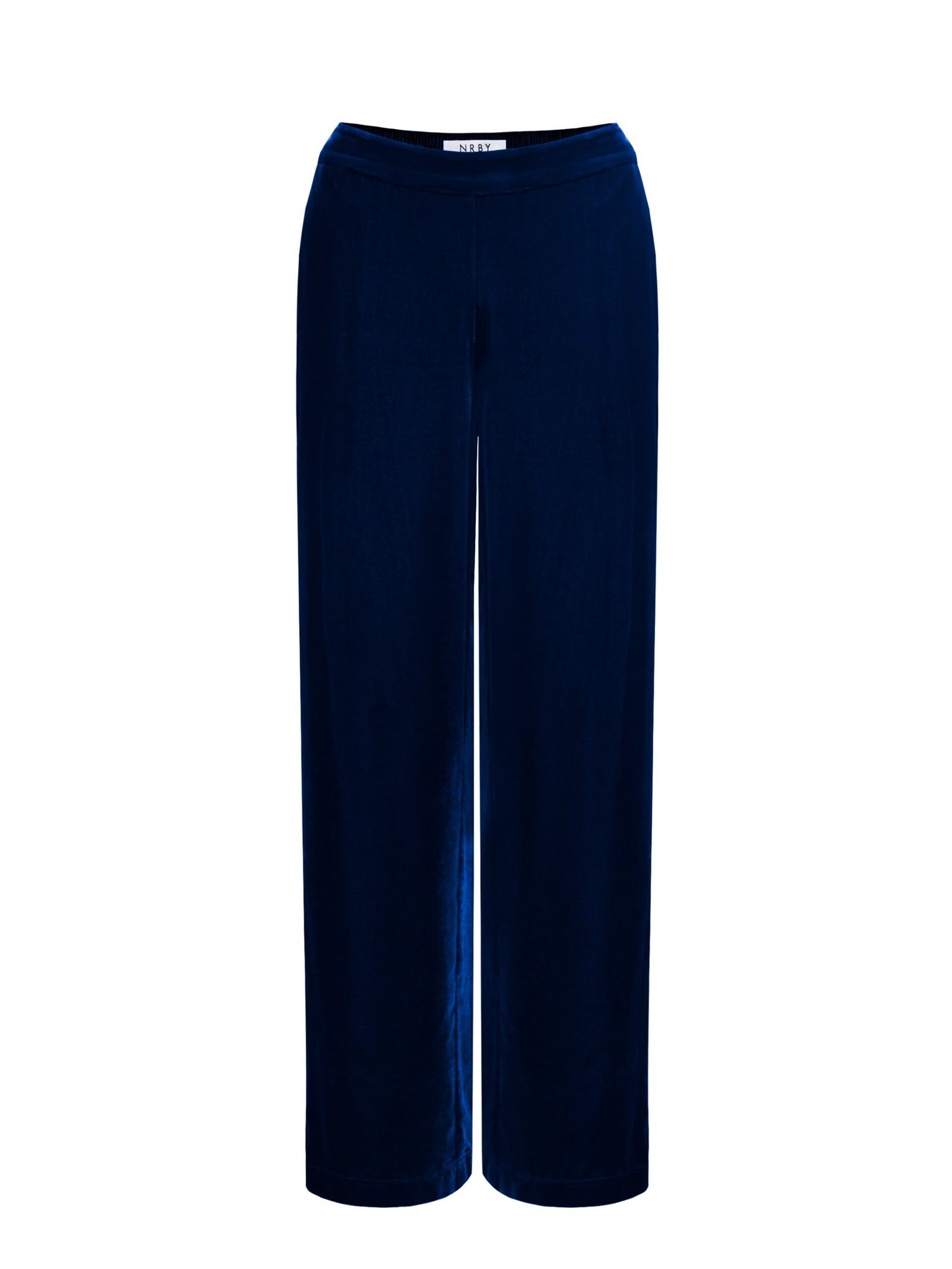 Thea silk blend velvet trouser - Midnight - Image 7
