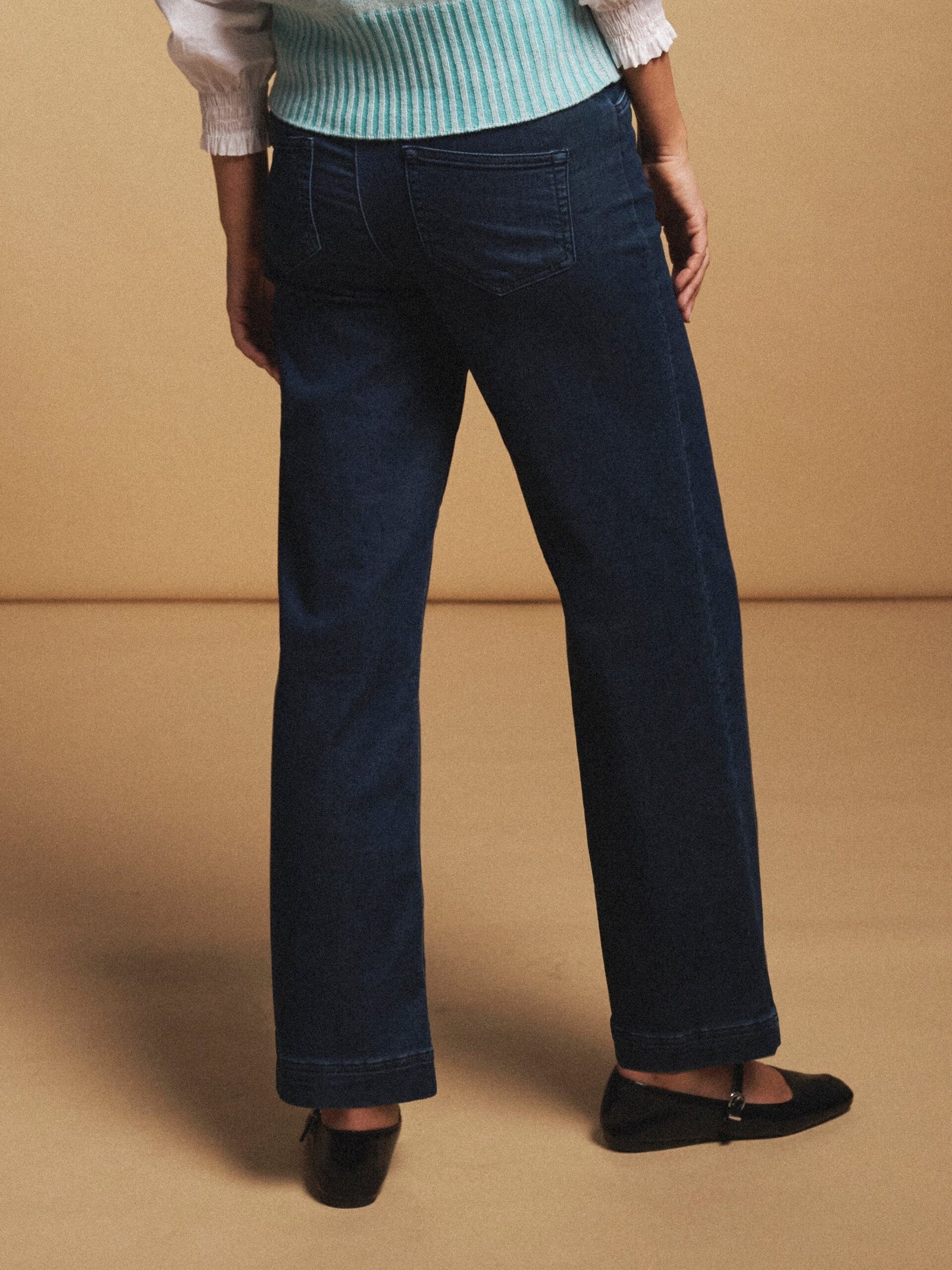 Ash denim wide leg jean - Dark Wash - Image 6