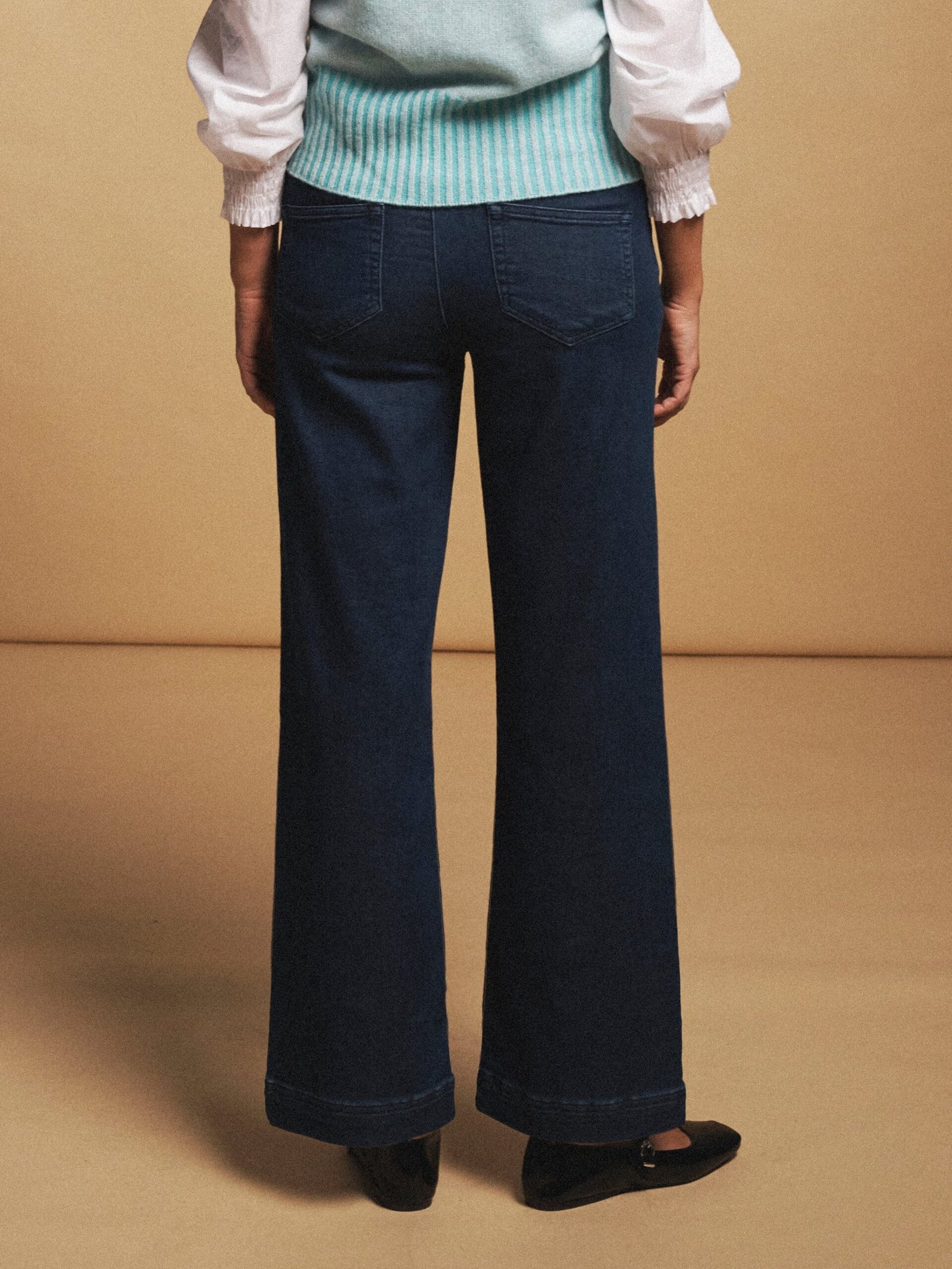 Ash denim wide leg jean - Dark Wash - Image 7