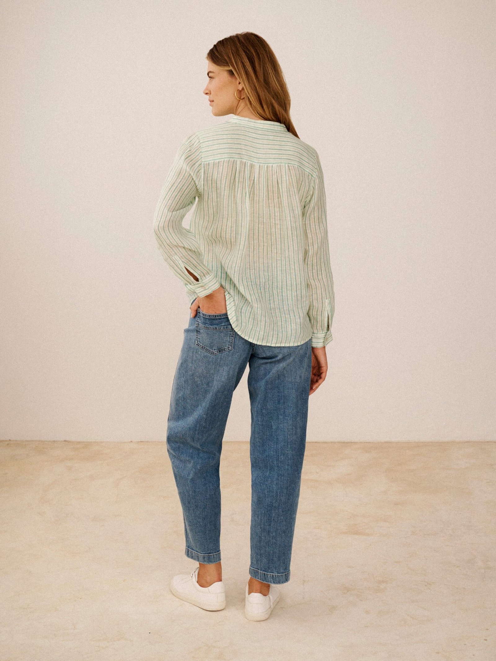 Rowan denim barrel leg jean - Light Wash - Image 10