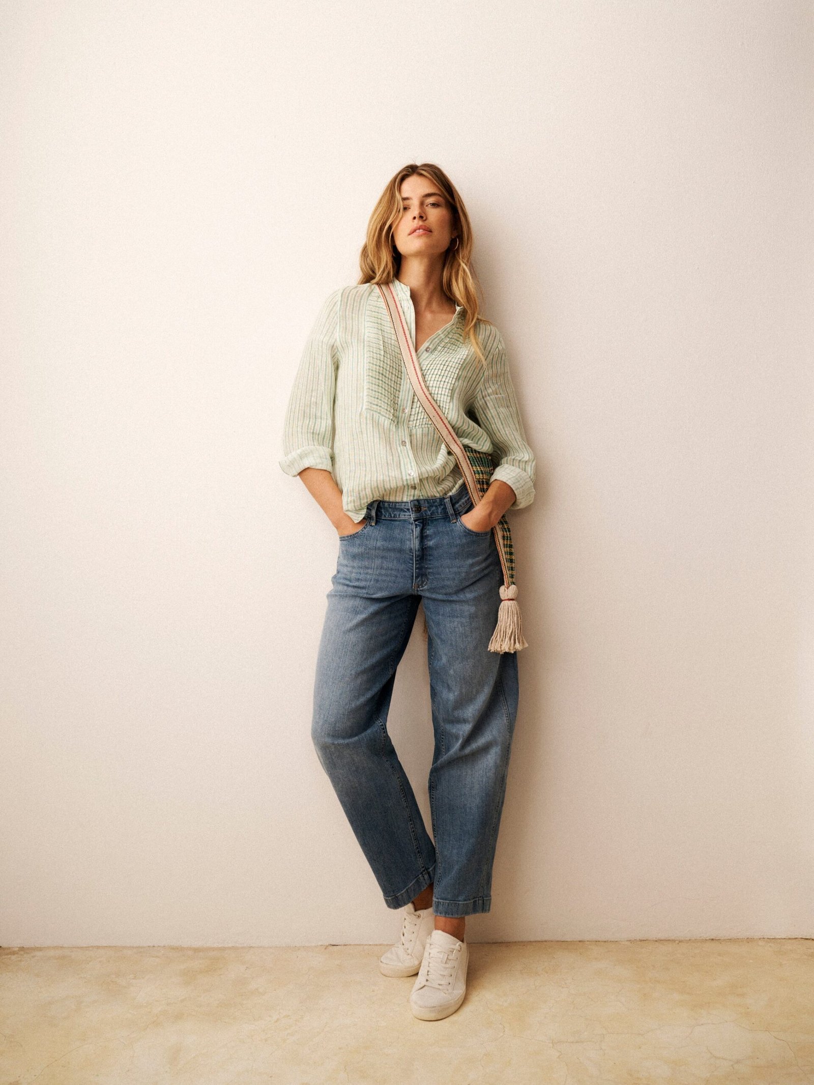 Rowan denim barrel leg jean - Light Wash